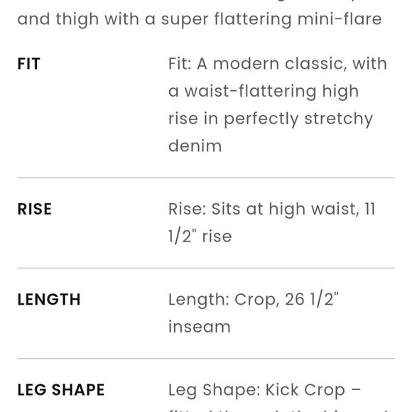 NWT Loft Kick Crop White Jeans, SIze 34/18 - Picture 3 of 10